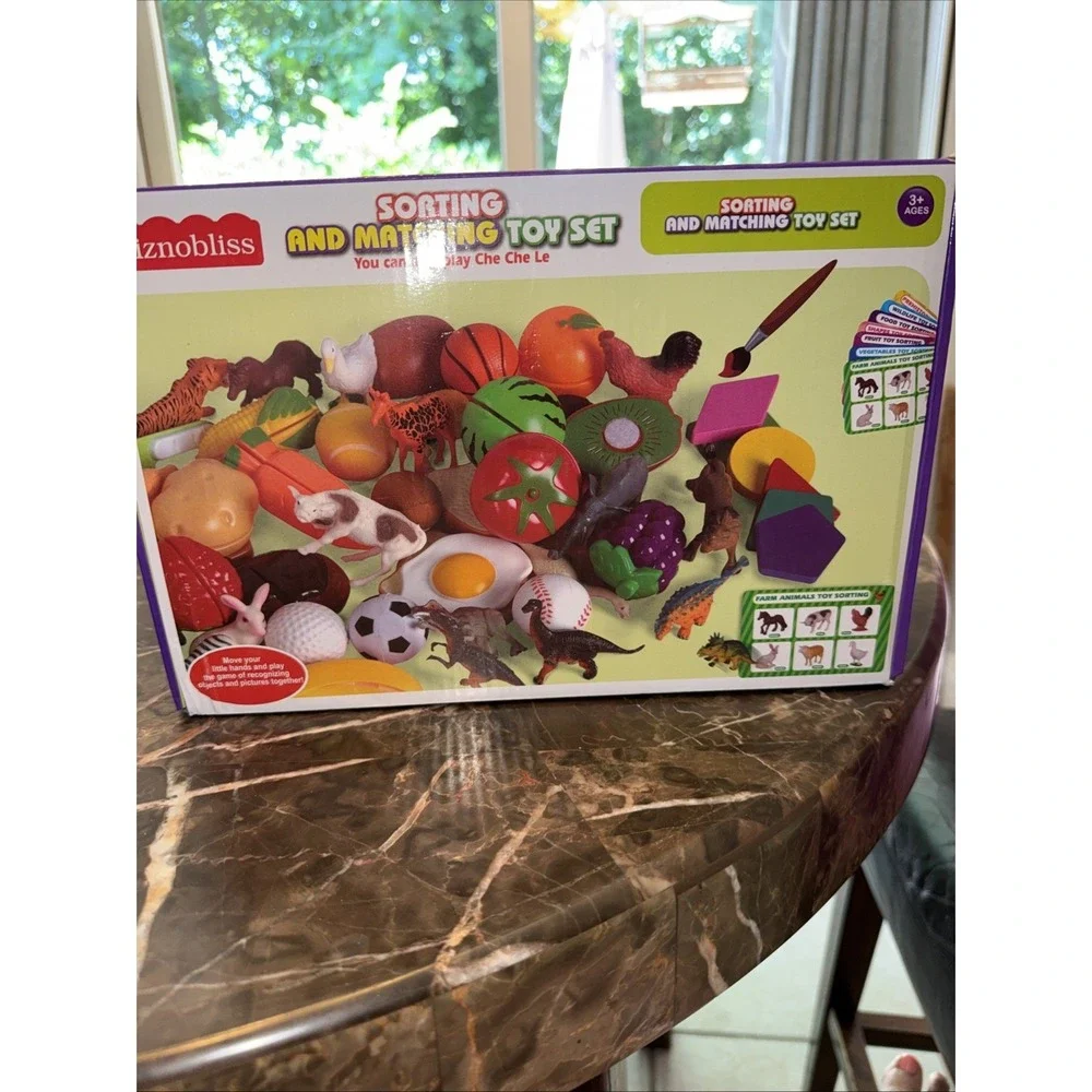 Wiznobliss Sorting Toys for Toddlers,3 in 1 Learning Education Sorting Games NEW